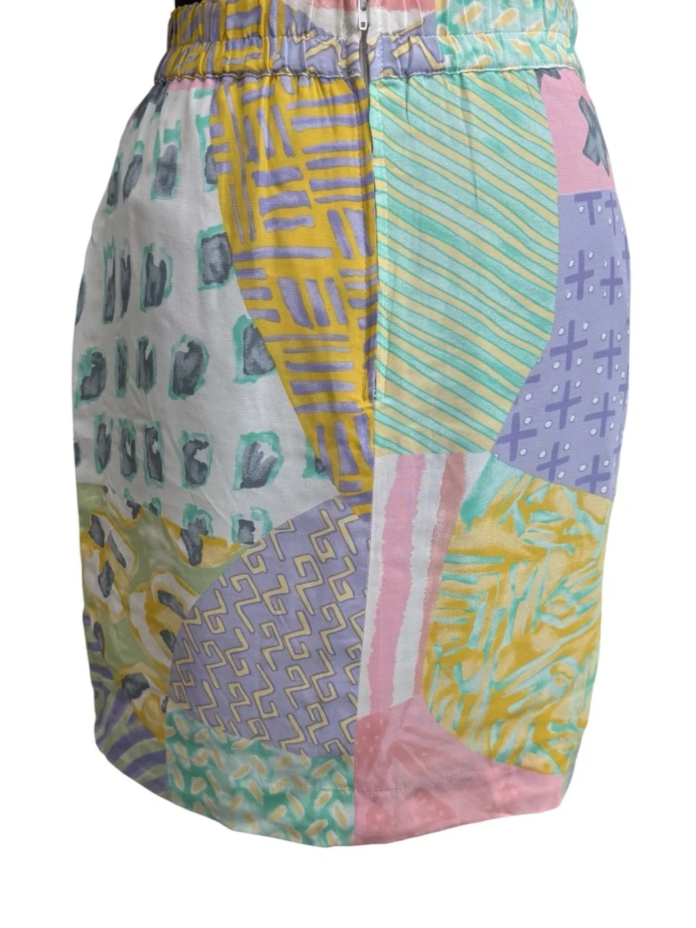 Vintage Platinum by Dorthy by Schoelen Abstract Pastels Pencil Skirt